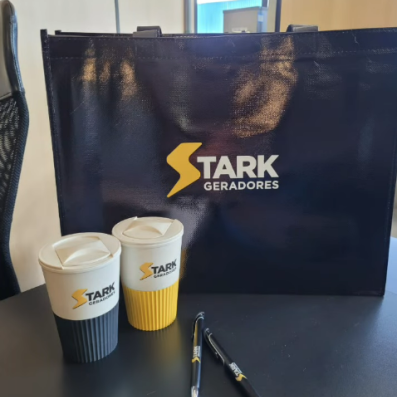 Kit sacola, copo e caneta