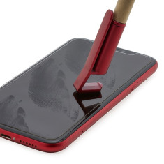 Caneta papelão eco touch  suporte celular personalizada