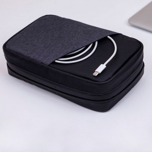 Estojo Para Kit Tecnológico Com Bolso Externo Estojo Para Kit Tecnológico Com Bolso Externo