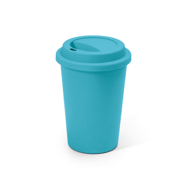 Copo viagem fibra de bambu personalizado