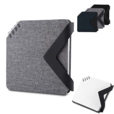 Bloco de anotações com caneta personalizada