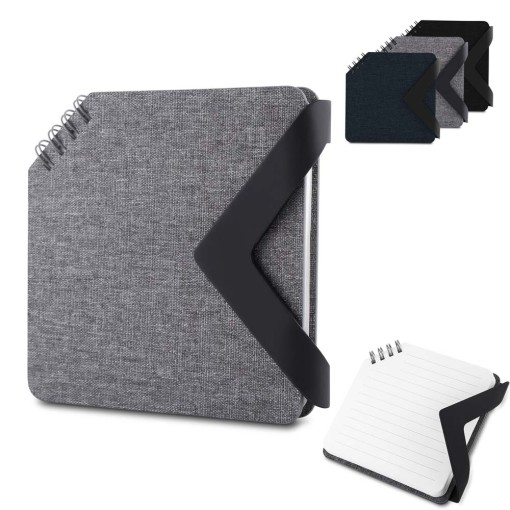 Bloco de anotações com caneta personalizada