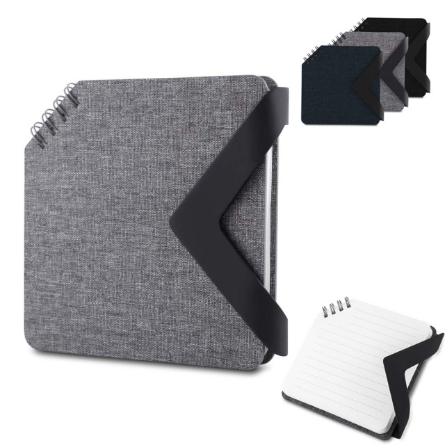 Bloco de anotações com caneta personalizada