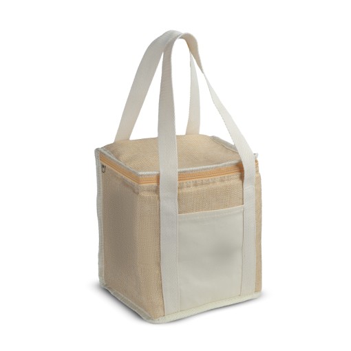 Bolsa térmica em algodão e juta personalizada