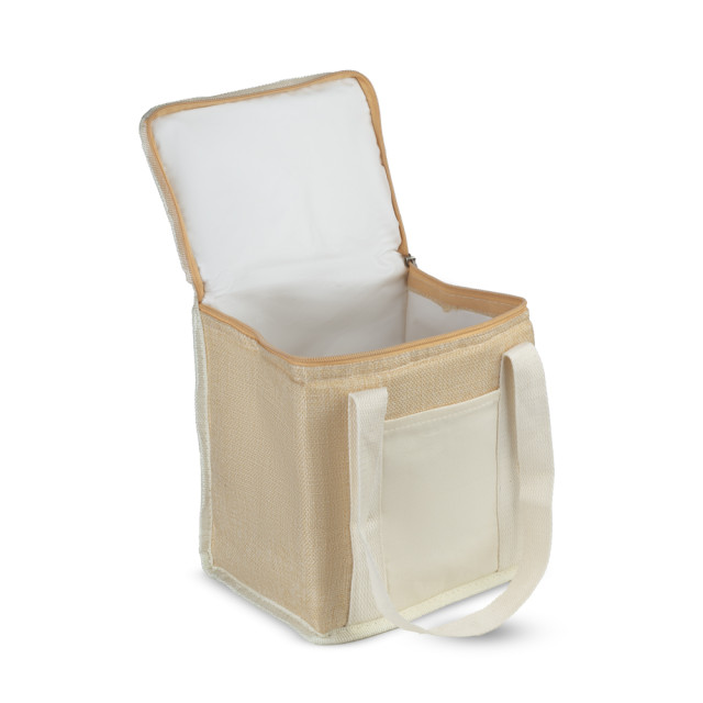 Bolsa térmica em algodão e juta personalizada