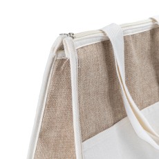 Bolsa térmica em algodão e juta personalizada