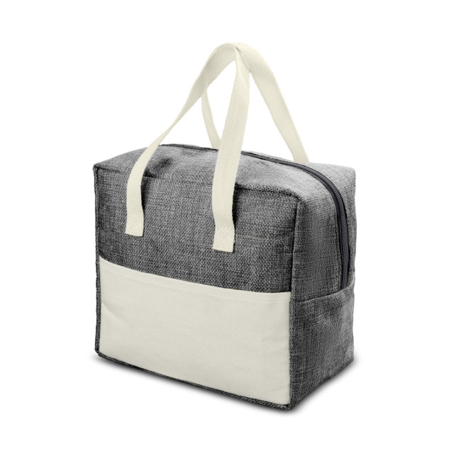 Bolsa térmica linho e lona 6,5L personalizada