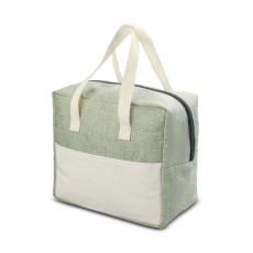 Bolsa térmica linho e lona 6,5L personalizada