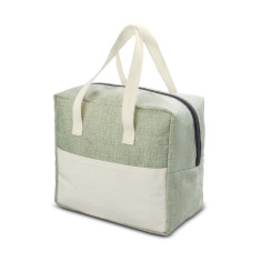 Bolsa térmica linho e lona 6,5L personalizada