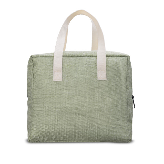 Bolsa térmica linho e lona 6,5L personalizada