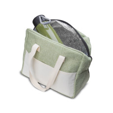 Bolsa térmica linho e lona 6,5L personalizada