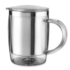 Caneca plástica 400ml interior inox personalizada