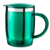 Caneca plástica 400ml interior inox personalizada