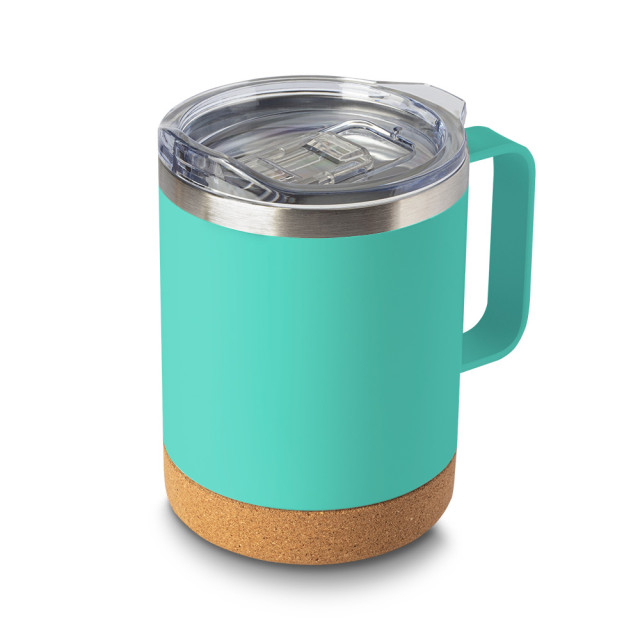 Caneca térmica aço inox/cortiça 350ml personalizada