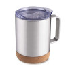 Caneca térmica aço inox/cortiça 350ml personalizada