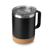Caneca térmica aço inox/cortiça 350ml personalizada