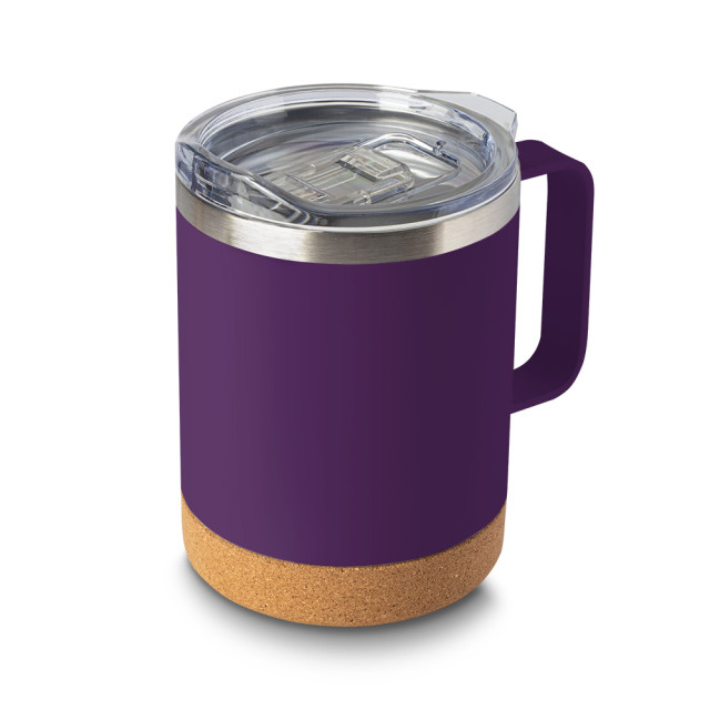 Caneca térmica aço inox/cortiça 350ml personalizada