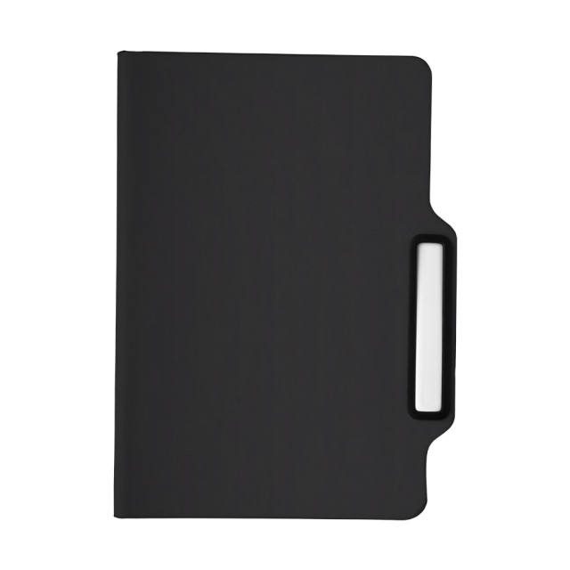 Caderno de anotações com lápis infinito personalizado