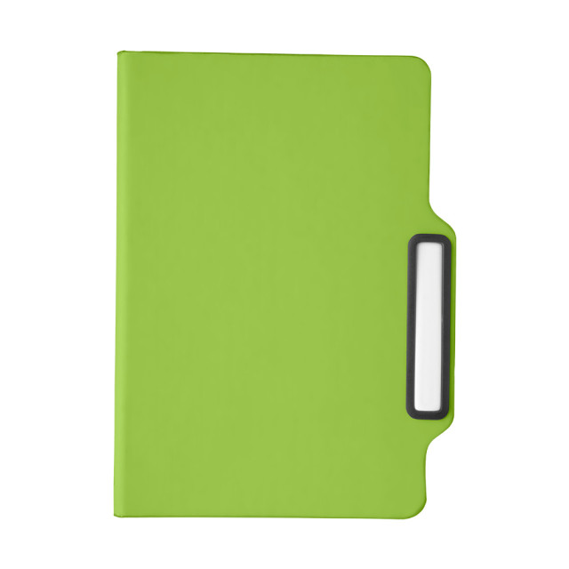 Caderno de anotações com lápis infinito personalizado