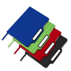 Caderno de anotações com lápis infinito personalizado