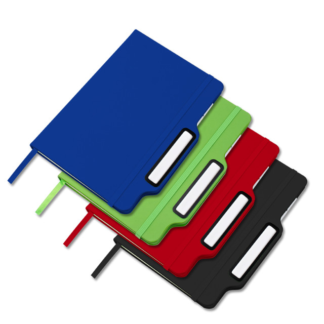 Caderno de anotações com lápis infinito personalizado