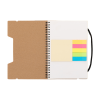 Caderno de anotações com régua Caderno de anotações com régua