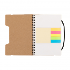 Caderno de anotações com régua 