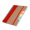 Caderno de anotações com régua Caderno de anotações com régua