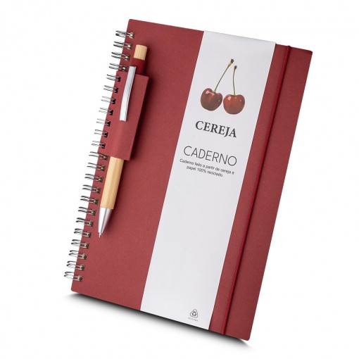 Caderno reciclado 21x15cm personalizado Caderno reciclado 21x15cm personalizado
