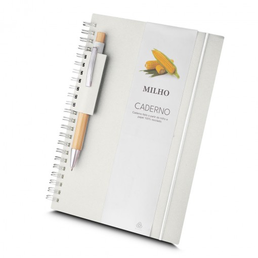 Caderno reciclado 21x15cm personalizado Caderno reciclado 21x15cm personalizado