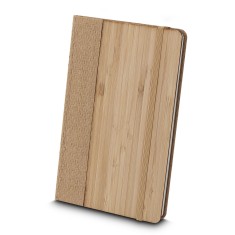 Caderno de anotações fibra de bambu personalizado