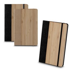 Caderno de anotações fibra de bambu personalizado