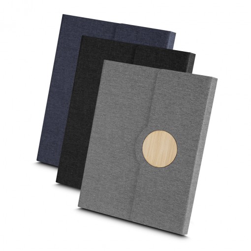 Caderno Rpet detalhe em bambu personalizado Caderno Rpet detalhe em bambu personalizado