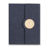Caderno Rpet detalhe em bambu personalizado Caderno Rpet detalhe em bambu personalizado
