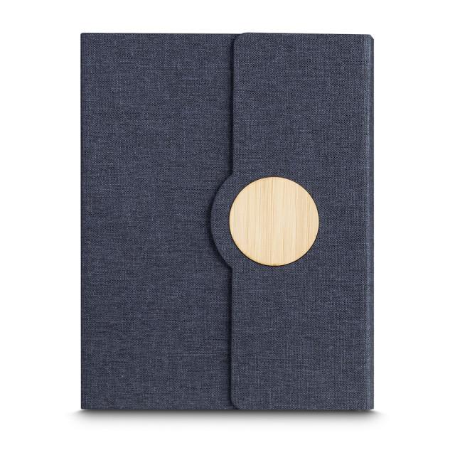 Caderno Rpet detalhe em bambu personalizado