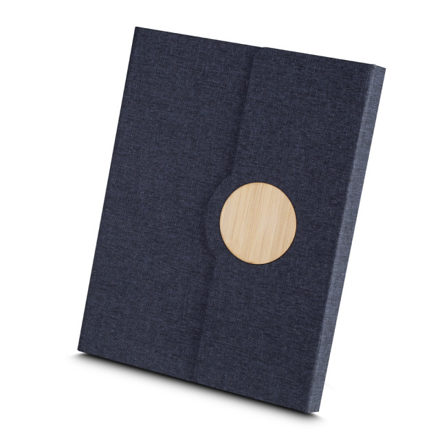 Caderno Rpet detalhe em bambu personalizado