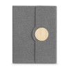 Caderno Rpet detalhe em bambu personalizado Caderno Rpet detalhe em bambu personalizado