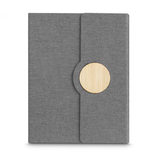 Caderno Rpet detalhe em bambu personalizado Caderno Rpet detalhe em bambu personalizado