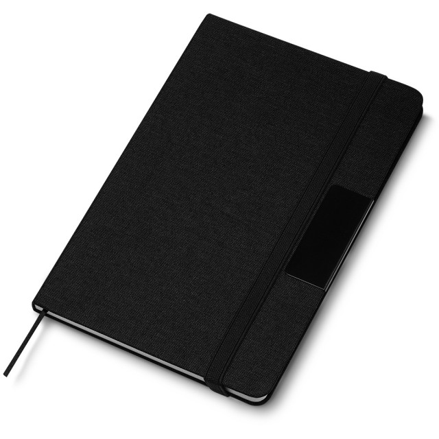 Caderno capa dura placa metal personalizado