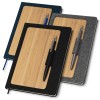 Caderno capa dura bambu e material reciclável personalizado Caderno capa dura bambu e material reciclável personalizado