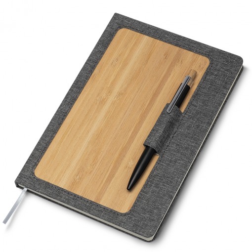 Caderno capa dura bambu e material reciclável personalizado Caderno capa dura bambu e material reciclável personalizado