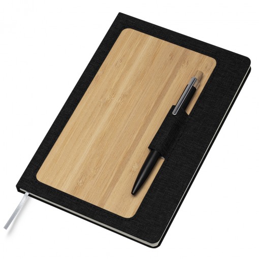 Caderno capa dura bambu e material reciclável personalizado Caderno capa dura bambu e material reciclável personalizado