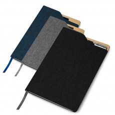 Caderno capa dura em material reciclável personalizado
