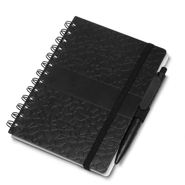 Caderno capa dura texturizado personalizado