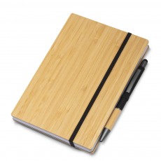 Caderno capa imitação bambu personalizado