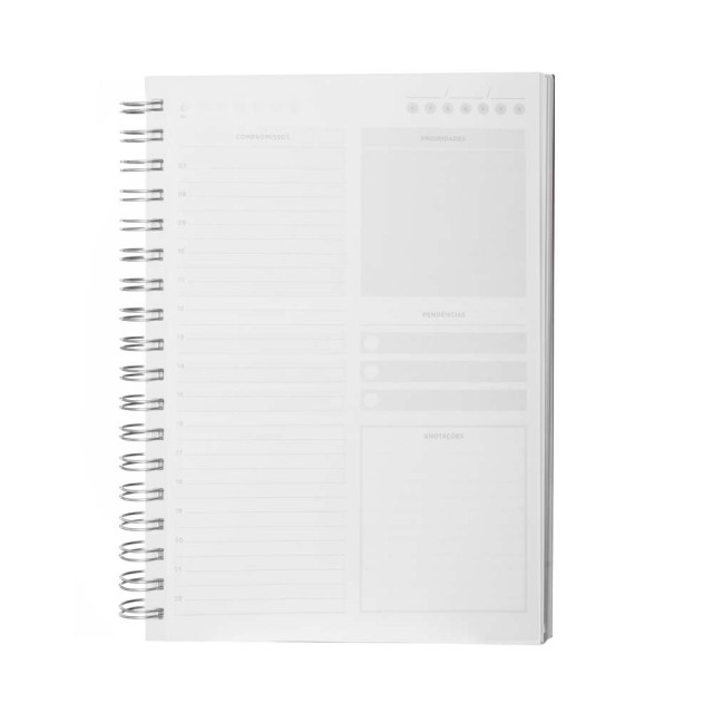 Caderno planner em pu personalizado
