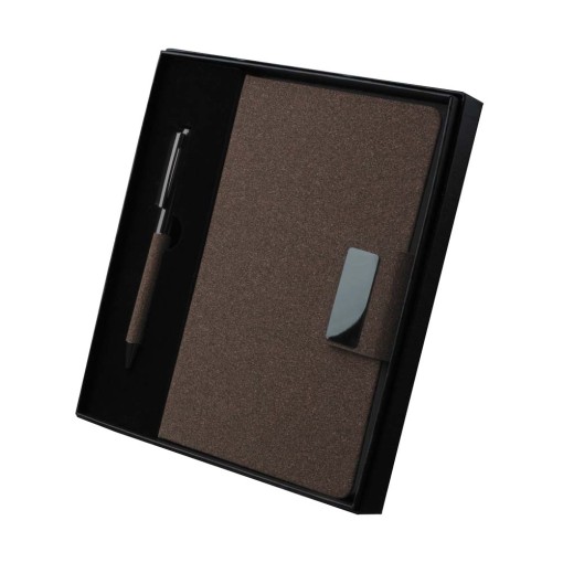 Kit caderno e caneta chafé personalizado