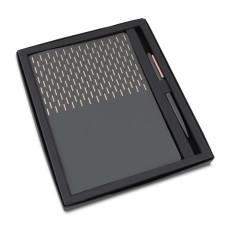 Kit executivo caderno em pu e caneta personalizado