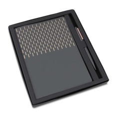 Kit executivo caderno em pu e caneta personalizado