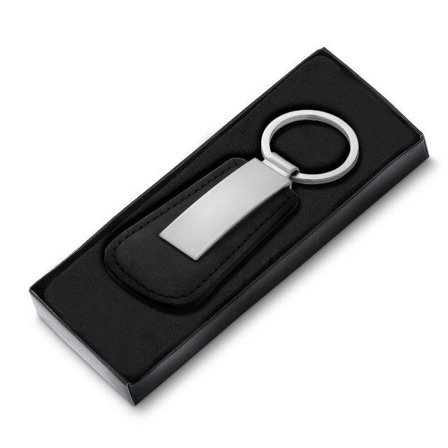 Chaveiro em metal + PU personalizado